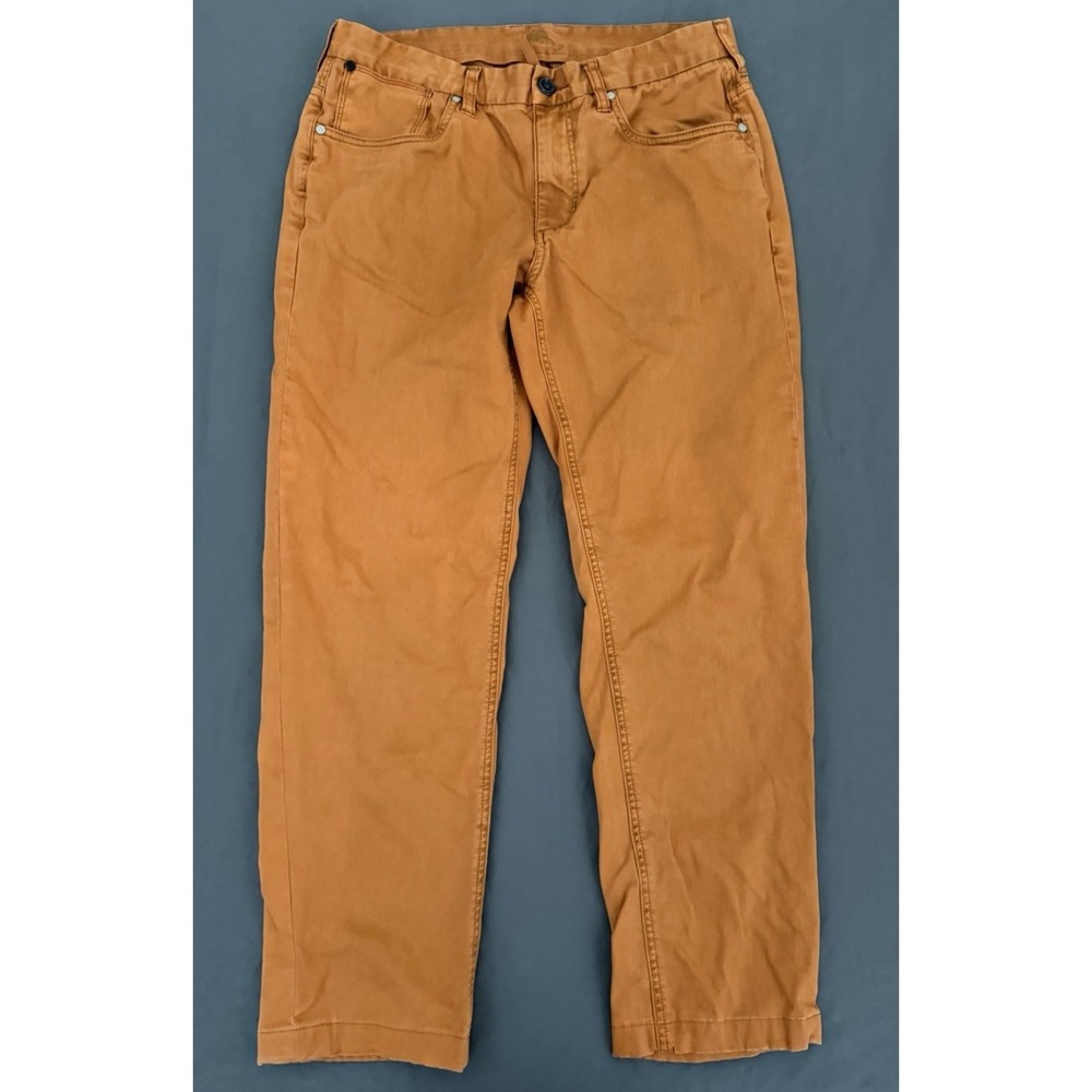 Tommy Bahama Pants Jeans Mens Size 33/32 Orange Authentic Straight Leg Stretch
